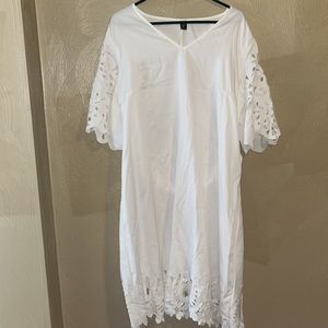 SHEIN curvy White Dress